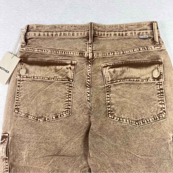 MOTHER Jeans The Swiss Army Desperado Heel Jeans in Tan Sz 28 NWT - Picture 9 of 16